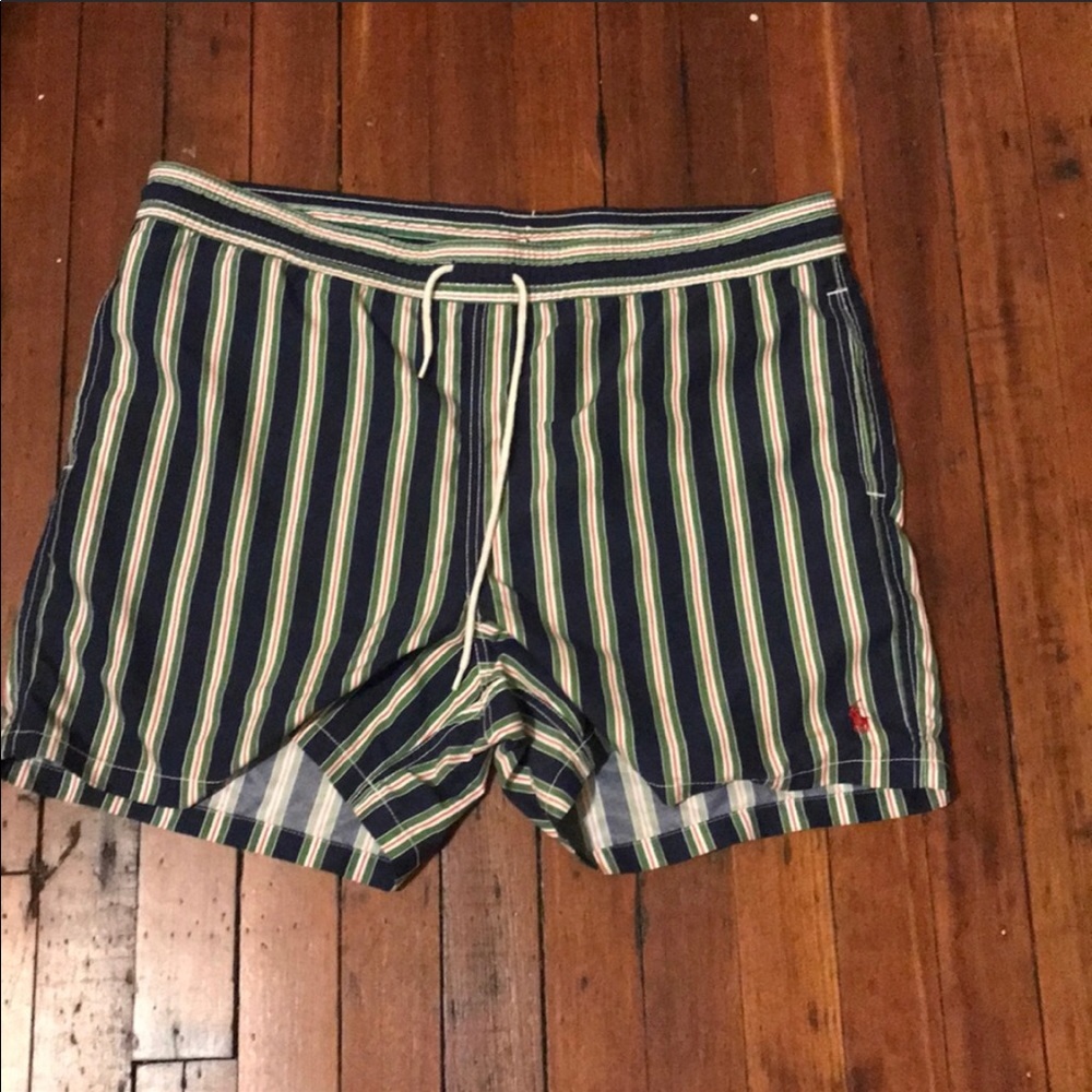 Polo drawstring swim trunks